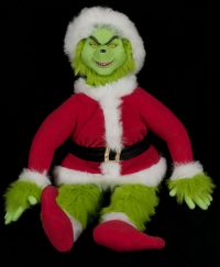 Grinch Who Stole Christmas Two Faced Talking Plush Doll (Movie)